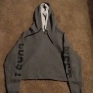 A cropped hoodie